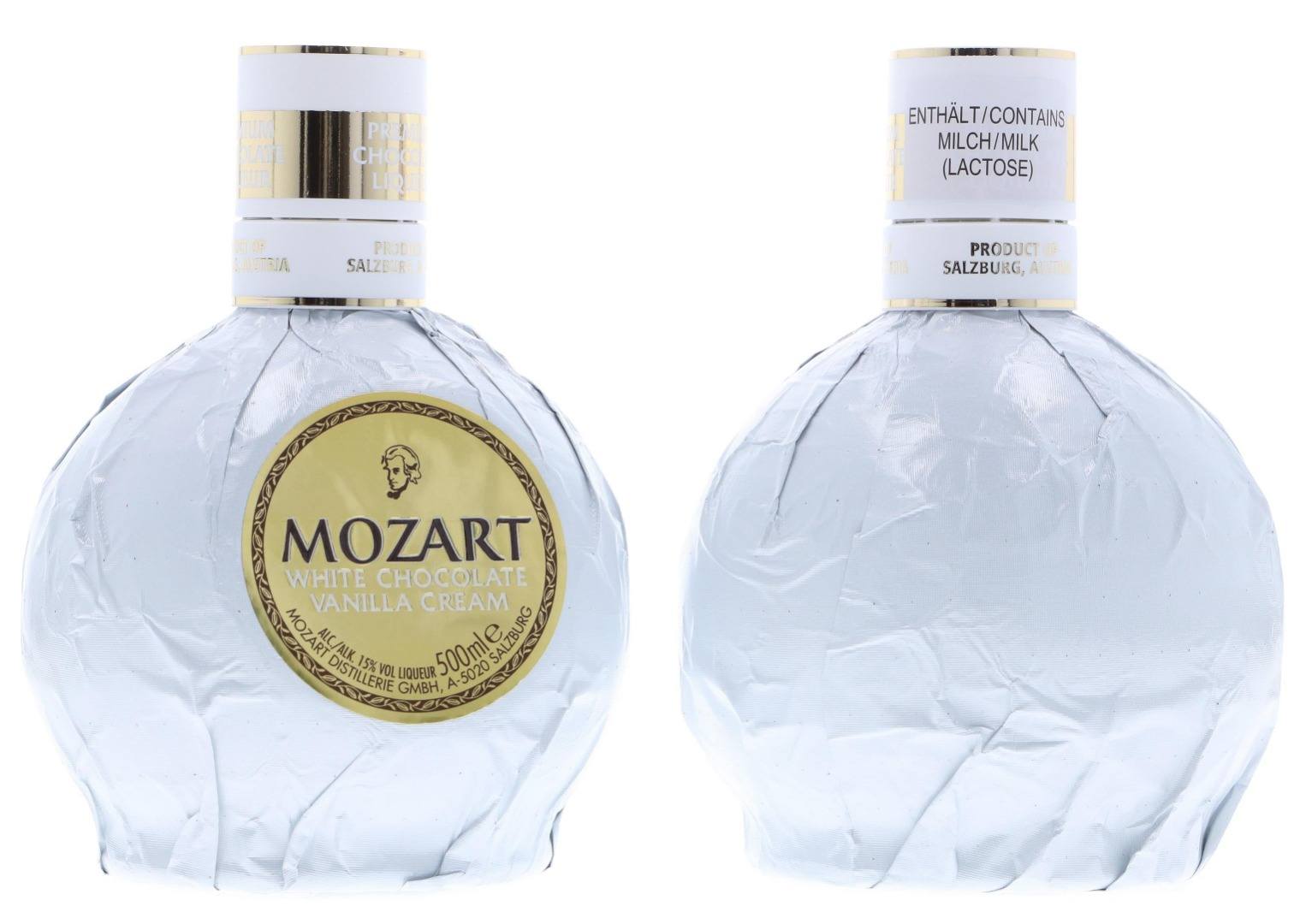 Белый ликер. Ликер Mozart White Chocolate Vanilla Cream 15% 0,5 л. Ликер Mozart Dark Chocolate 1л 17%. Ликер Моцарт белый шоколад отзывы. Ликер Mozart ванильный с белым шоколадом 0,5 л.