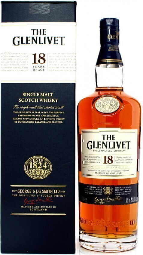 Glenlivet Скотч 18 лет 1 л.