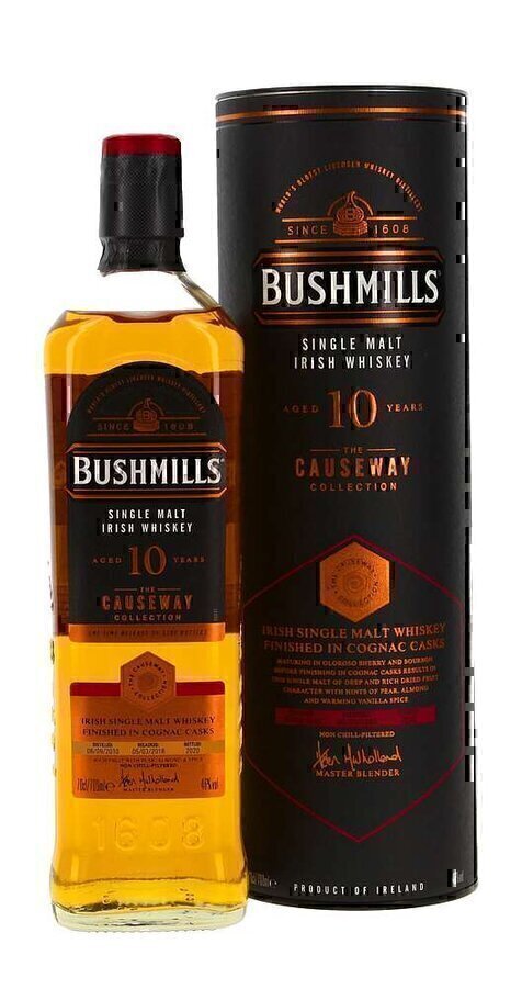 Bushmills Односолодовый 10 лет 0,7 л.